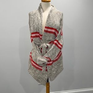 Womens oversized belted Cardigan, size large